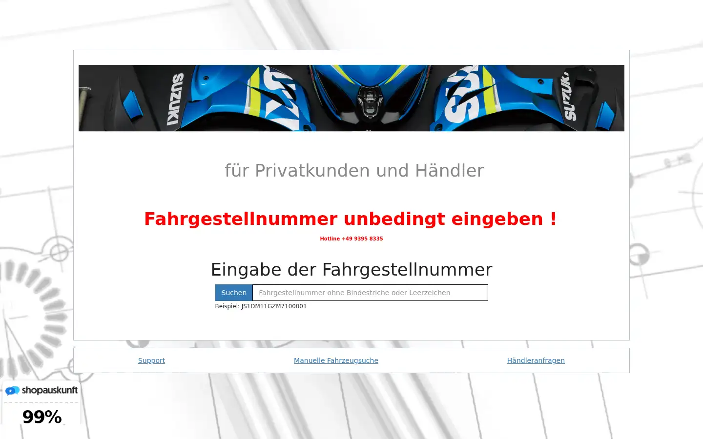 Screenshot of suzuki-motorrad-ersatzteile.de