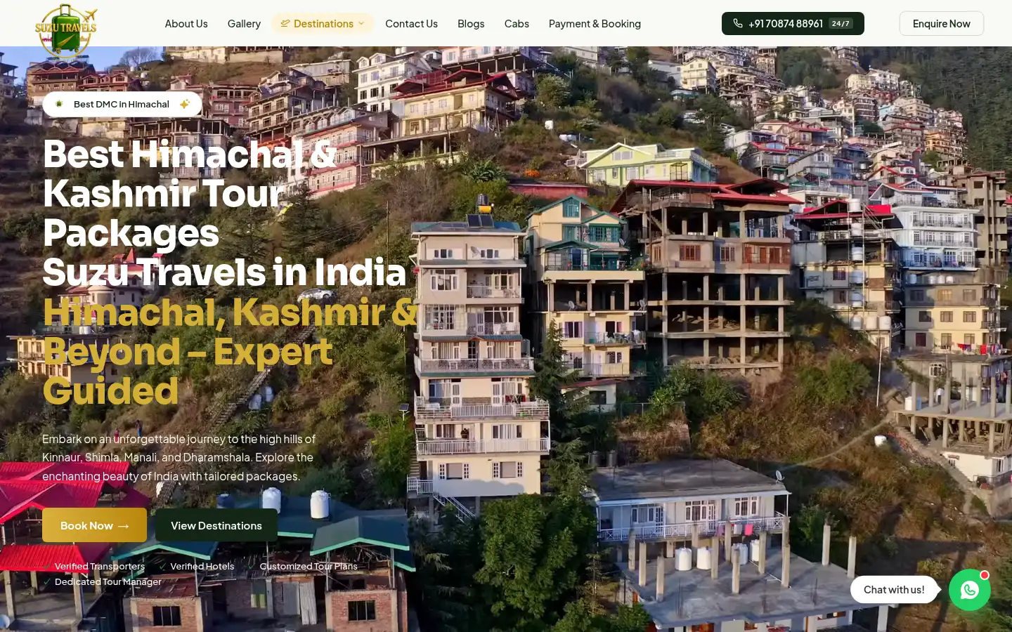 Screenshot of suzutravels.com