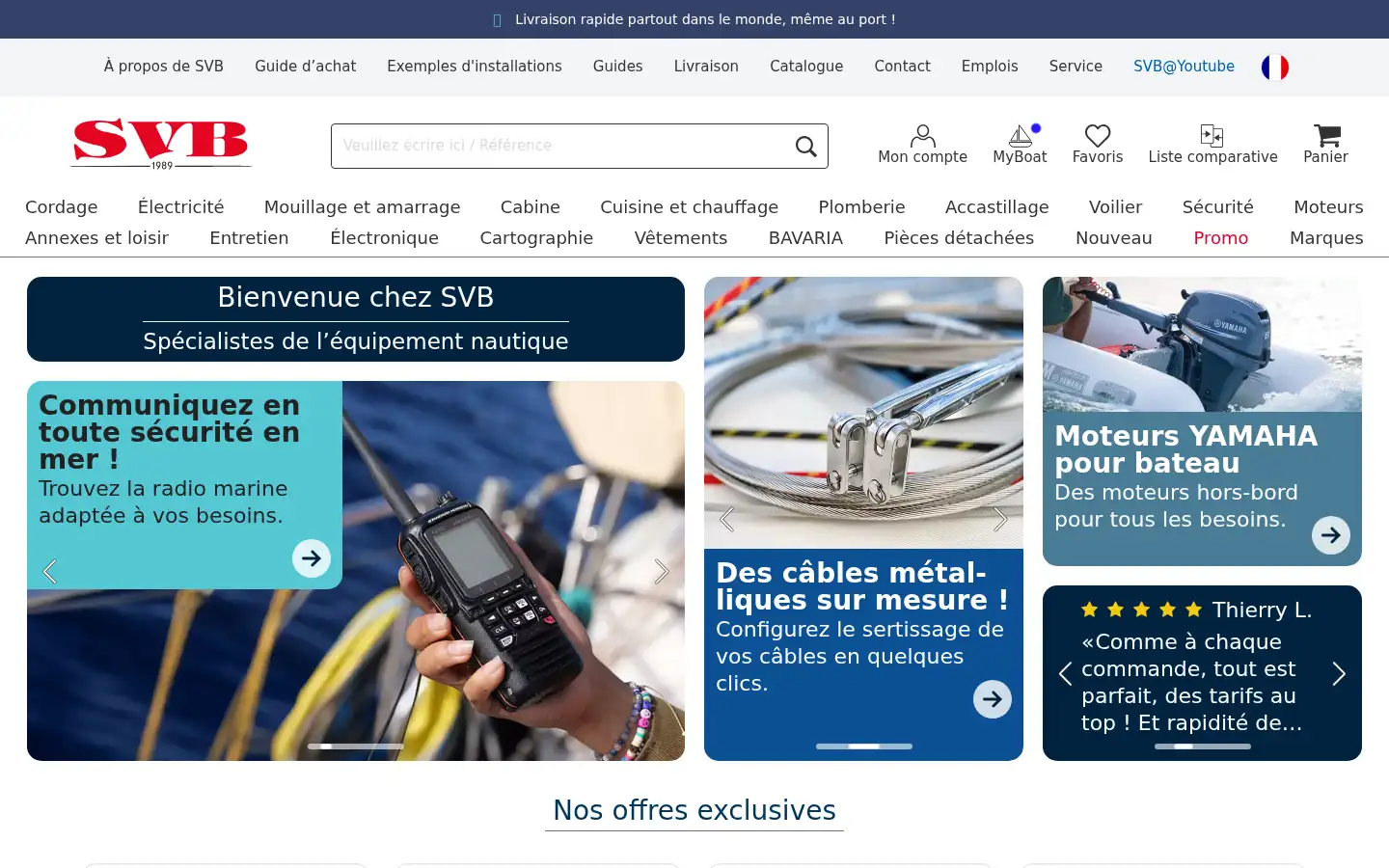 Screenshot of svb-marine.fr