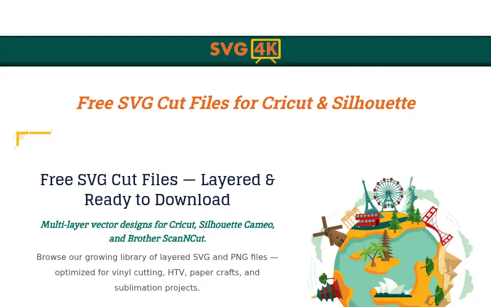 Screenshot of svg4k.com