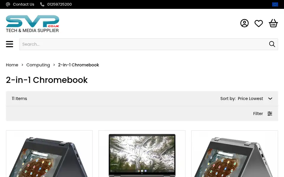 Screenshot of svp.co.uk