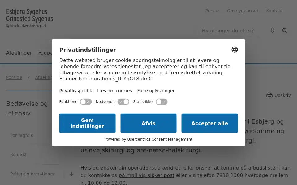 Screenshot of svs.dk