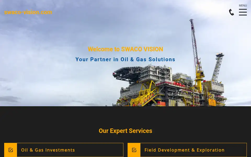 Screenshot of swaco-vision.com