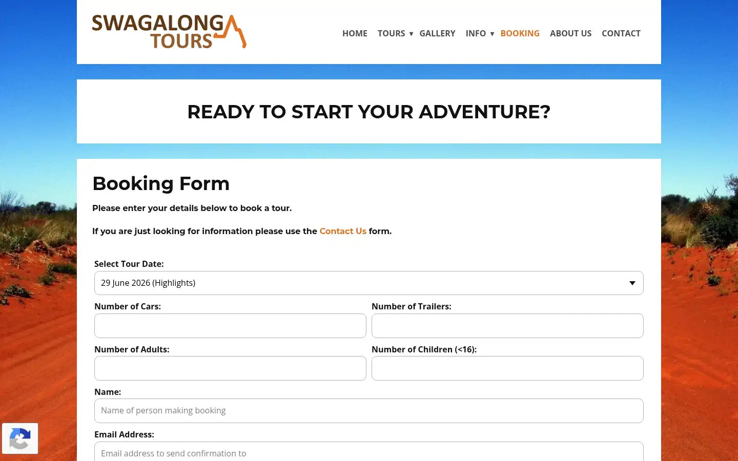 Screenshot of swagalong.com.au