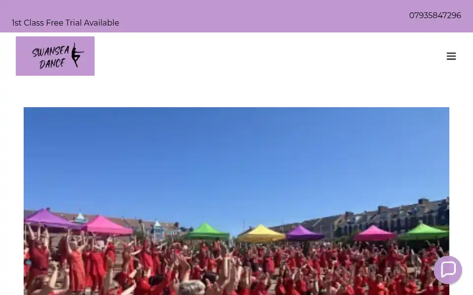 Screenshot of swanseadance.com