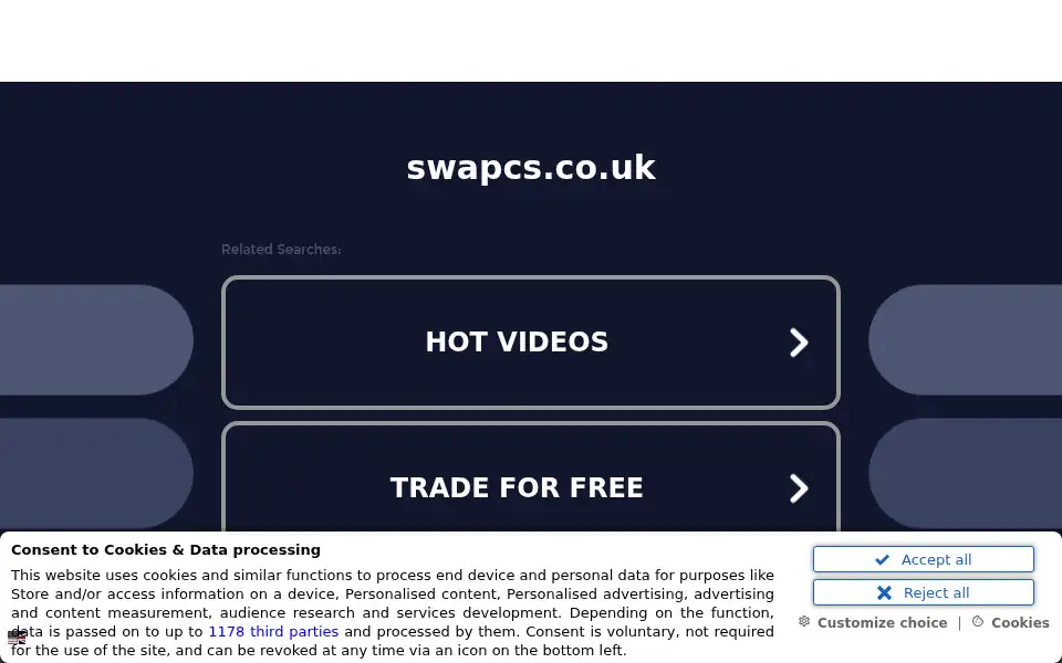 Screenshot of swapcs.co.uk