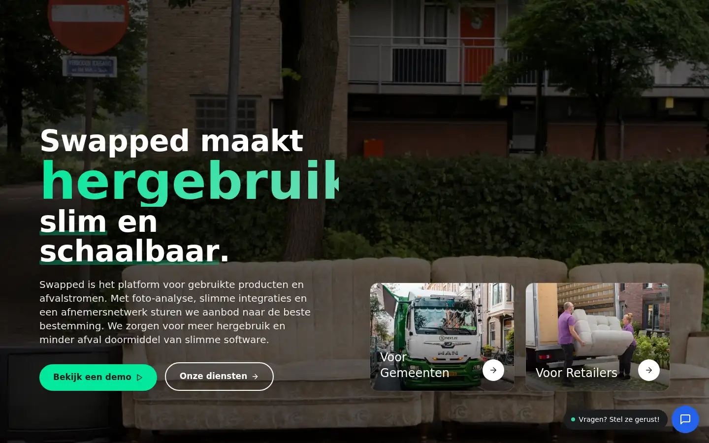 Screenshot of swapped.nl