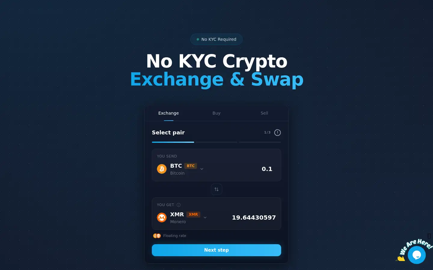 Screenshot of swaprocket.io