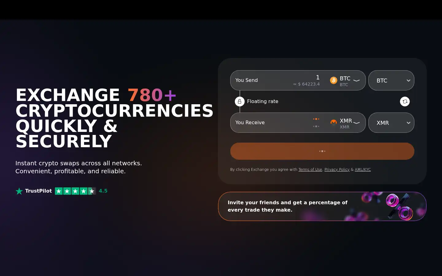 Screenshot of swapter.io