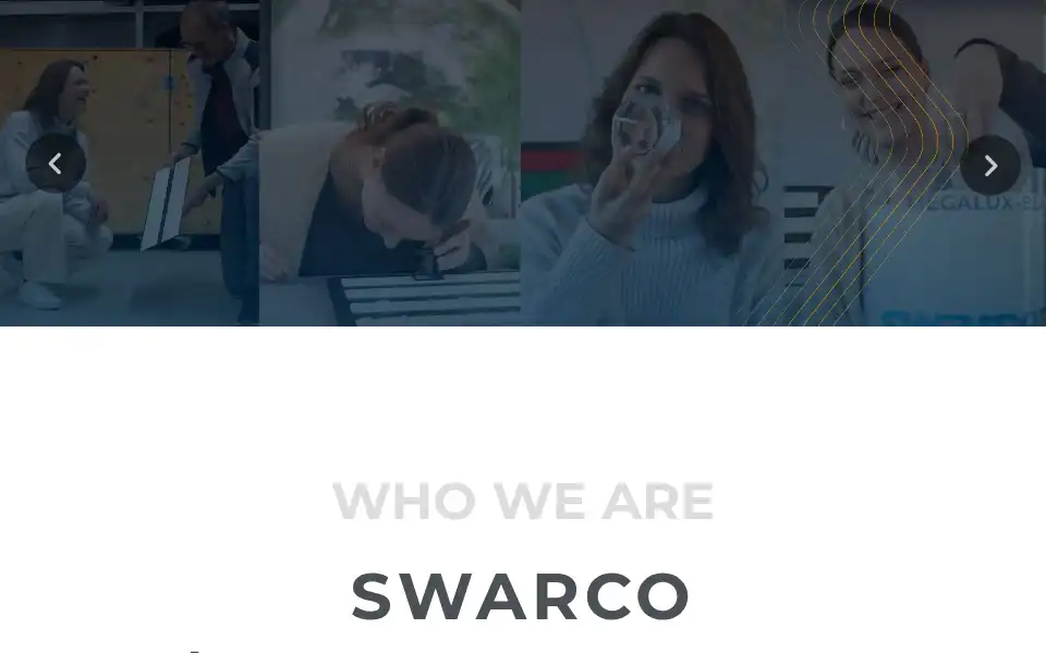 Screenshot of swarco.com
