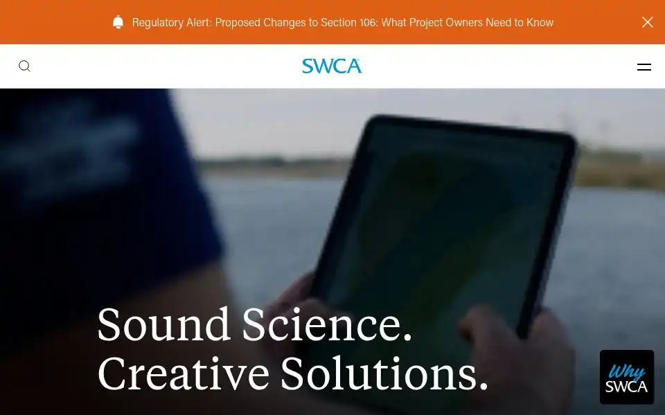 Screenshot of swca.com