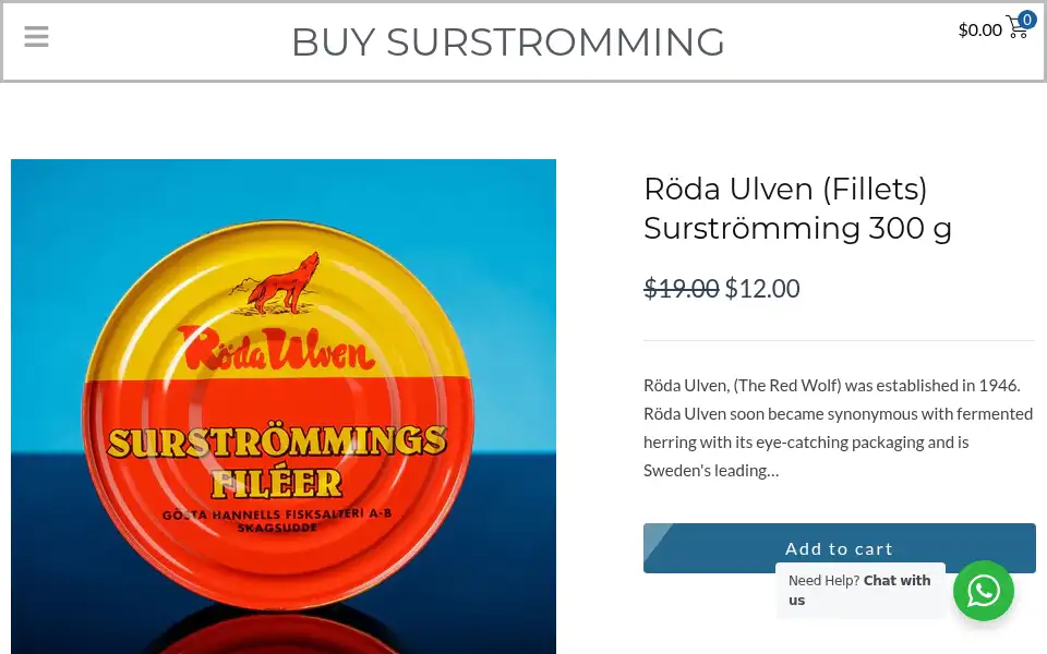 Screenshot of swedishgoods.co.uk