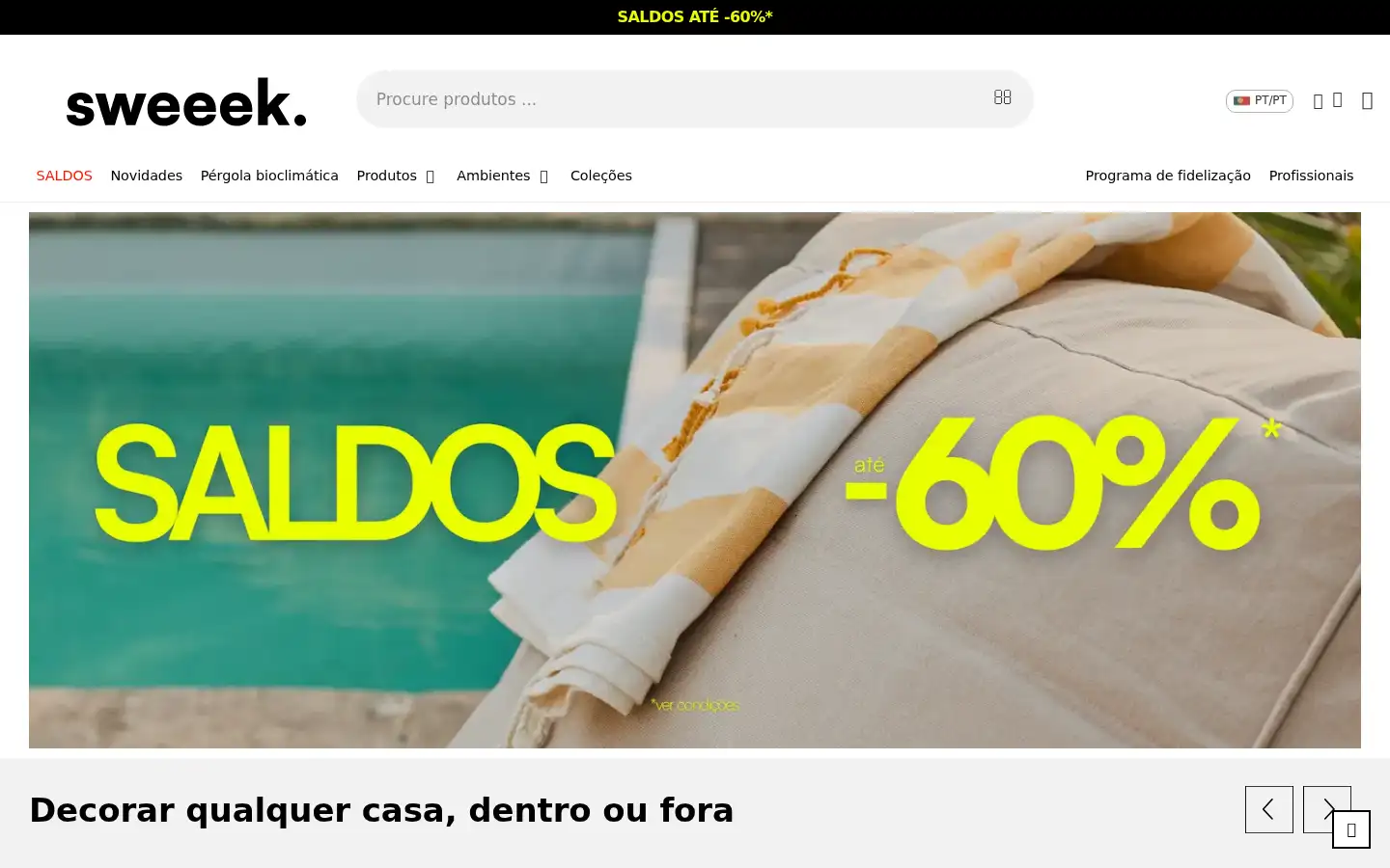 Screenshot of sweeek.pt