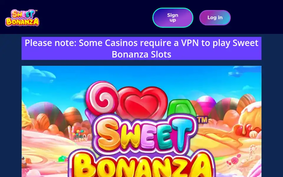 Screenshot of sweetbonanzaslots.casino
