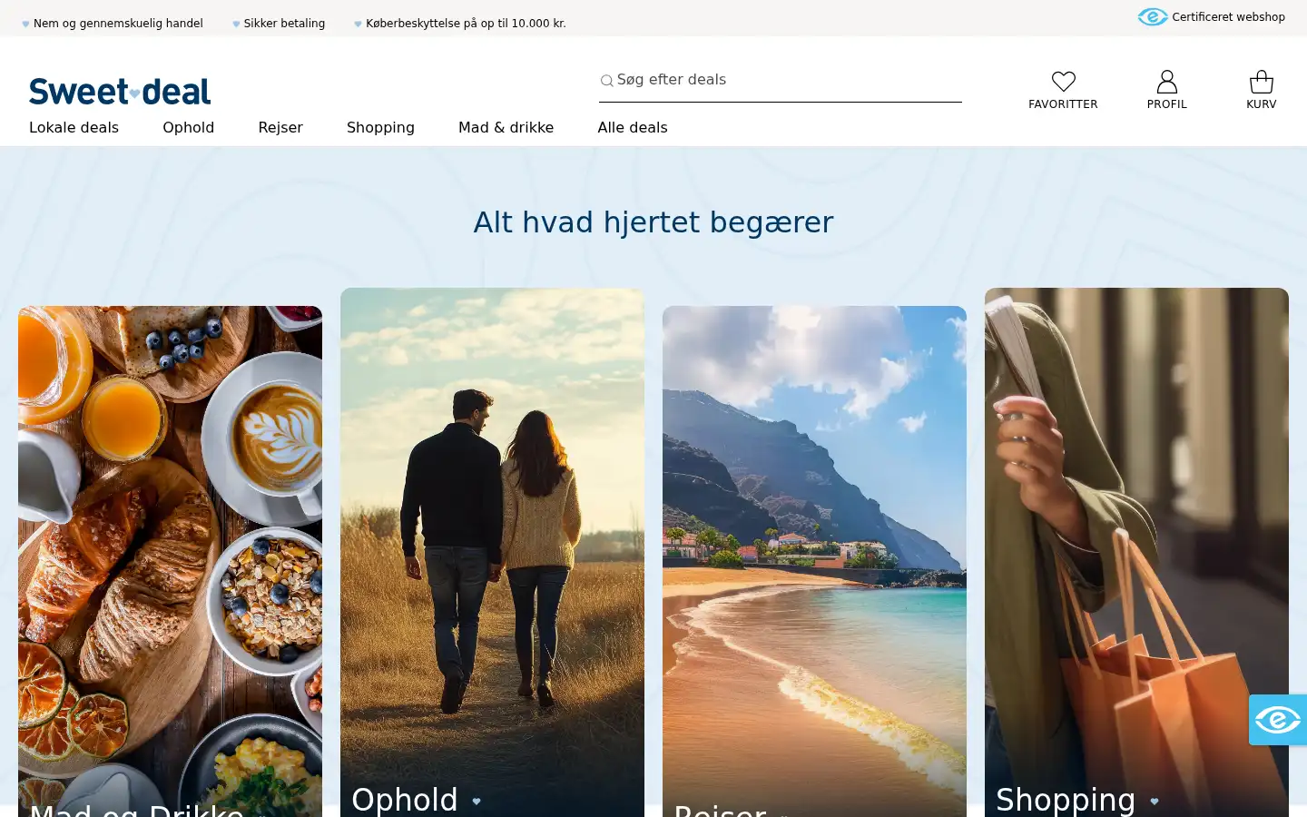 Screenshot of sweetdeal.dk