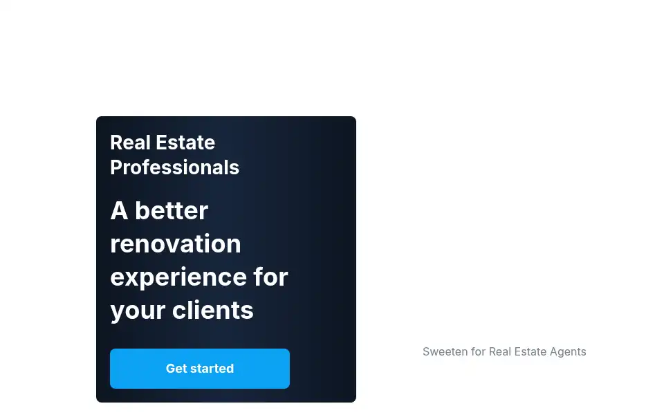 Screenshot of sweeten.com