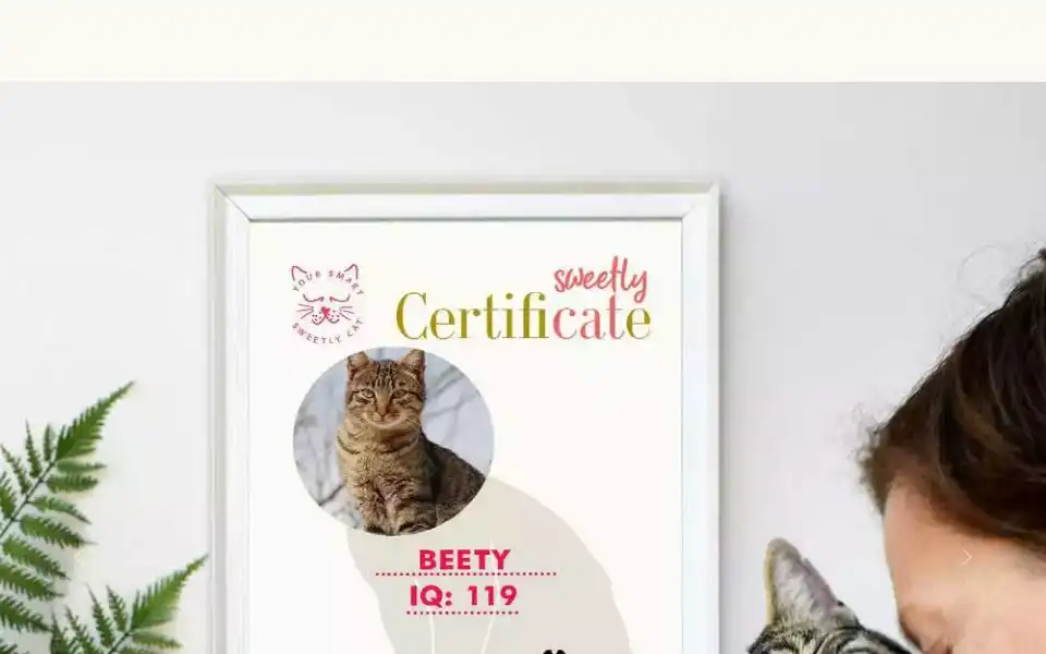 Screenshot of sweetly.cat