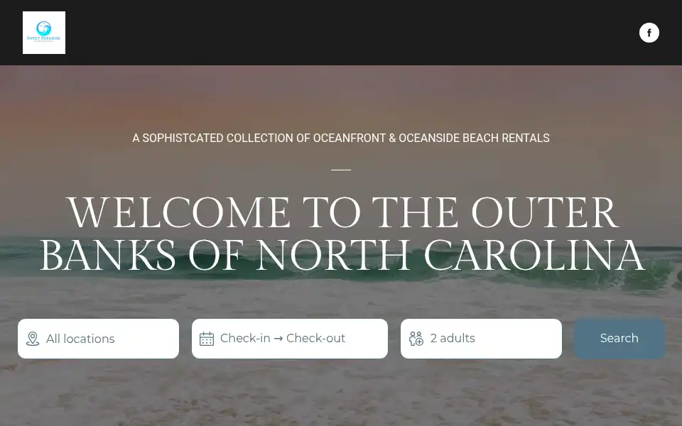 Screenshot of sweetparadiseobx.com