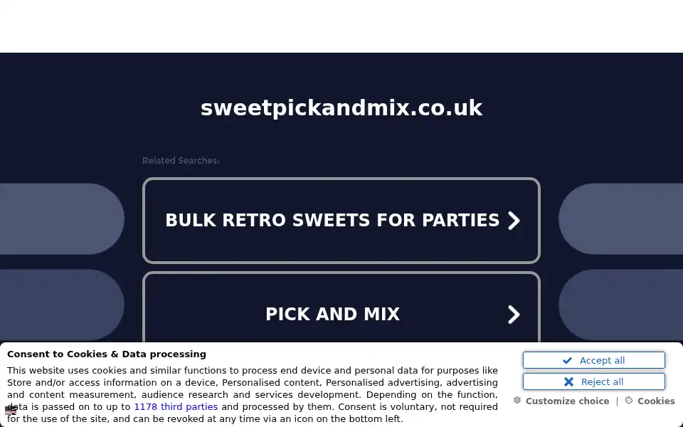Screenshot of sweetpickandmix.co.uk
