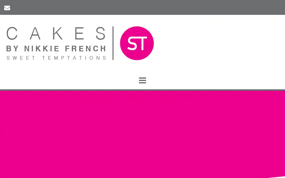 Screenshot of sweettemptationscakes.co.uk