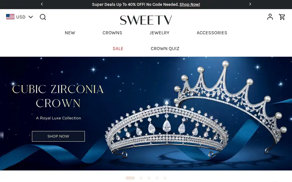 Screenshot of sweetv.com