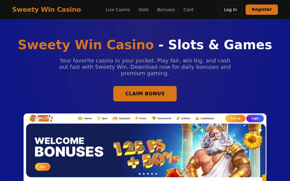 Screenshot of sweety-win-casino.com