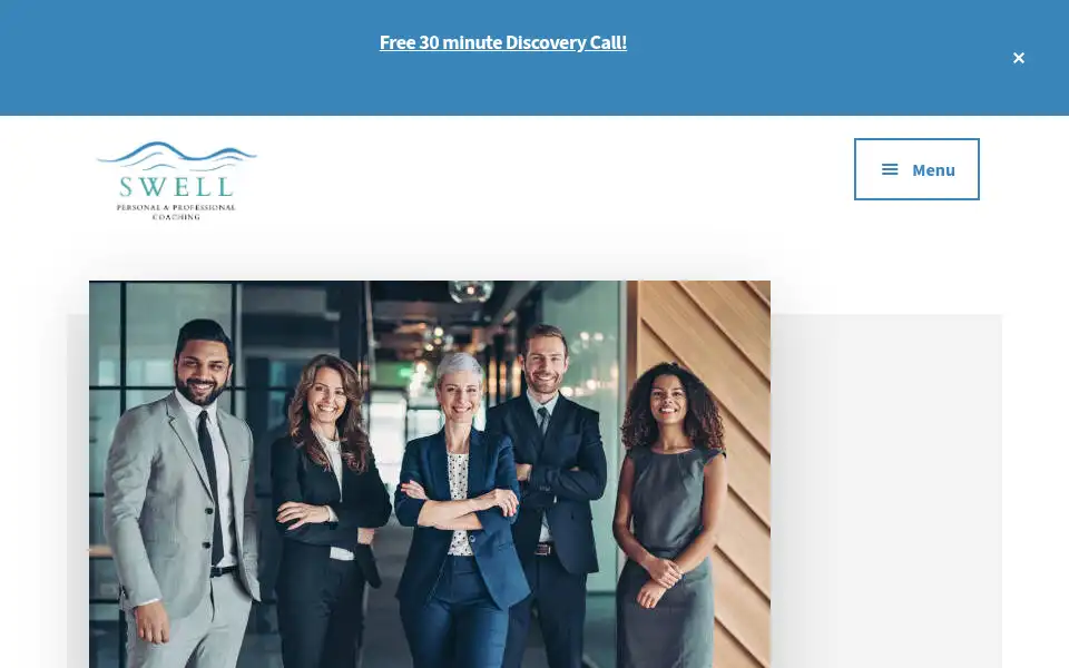 Screenshot of swellcoaching.org