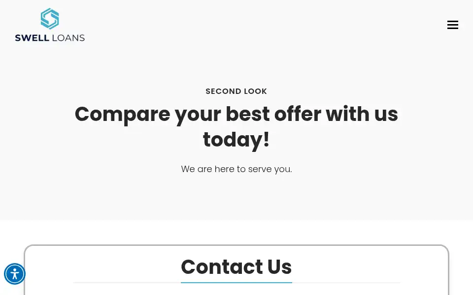 Screenshot of swellloans.com