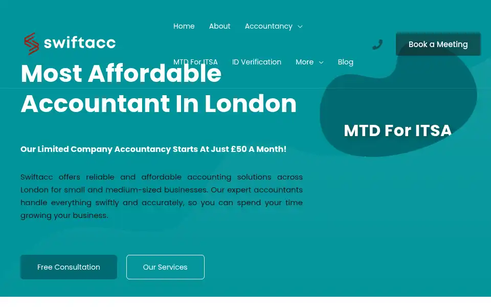 Screenshot of swiftacc.org.uk