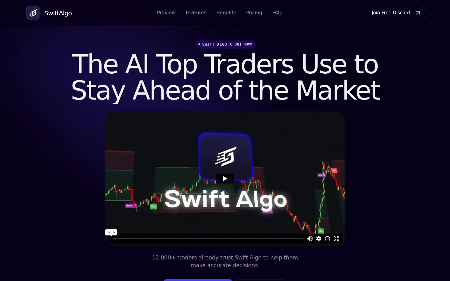 Screenshot of swiftalgo.net