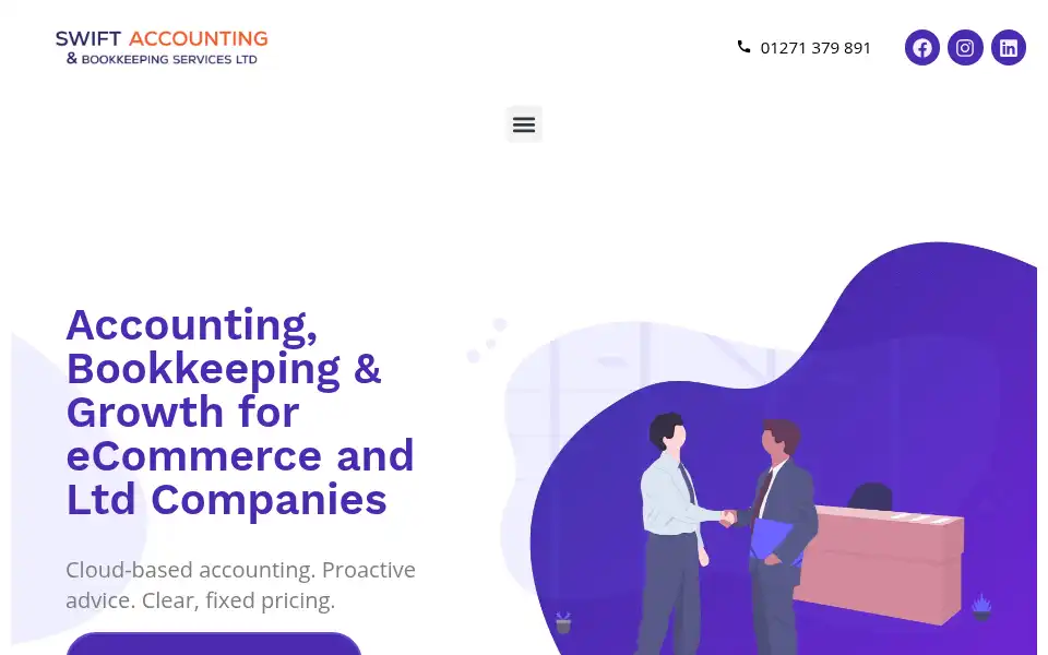 Screenshot of swiftbks.co.uk