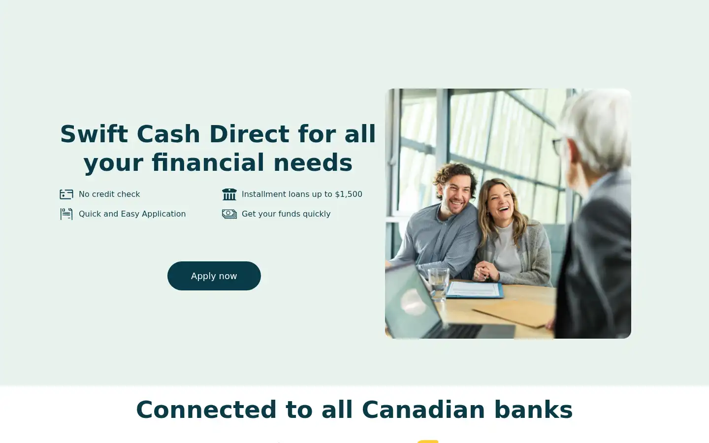 Screenshot of swiftcashdirect.com
