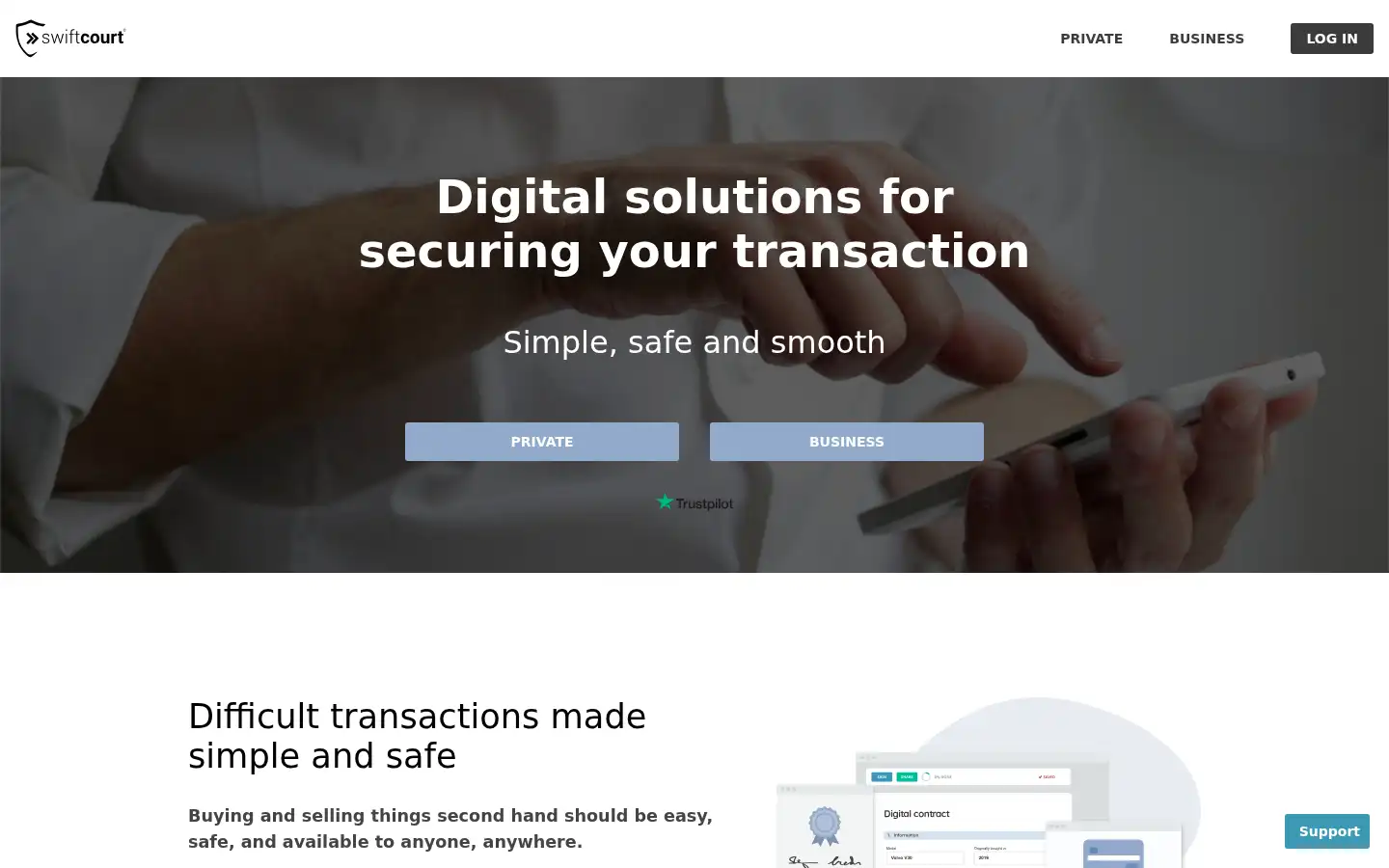 Screenshot of swiftcourt.com