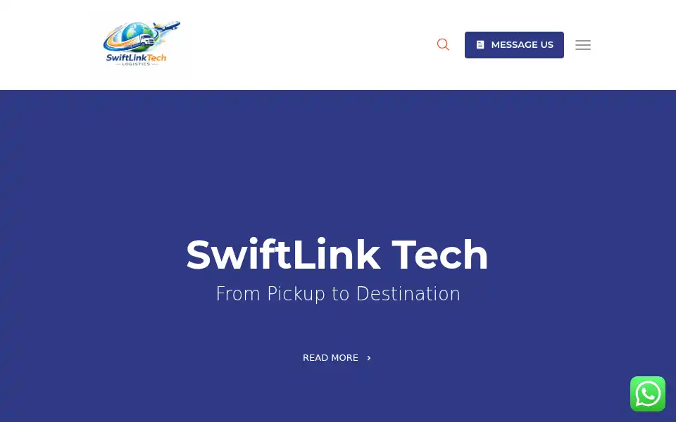 Screenshot of swiftlinktechlogistics.com