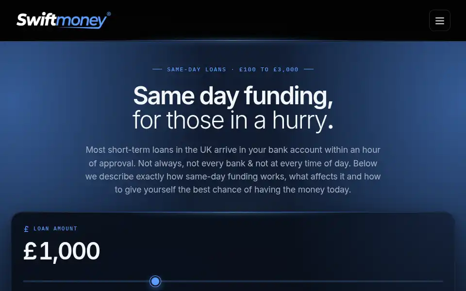Screenshot of swiftmoney.com