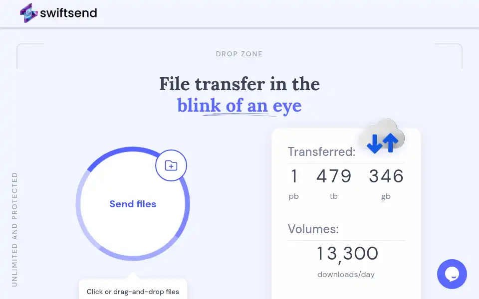 Screenshot of swiftsend.io
