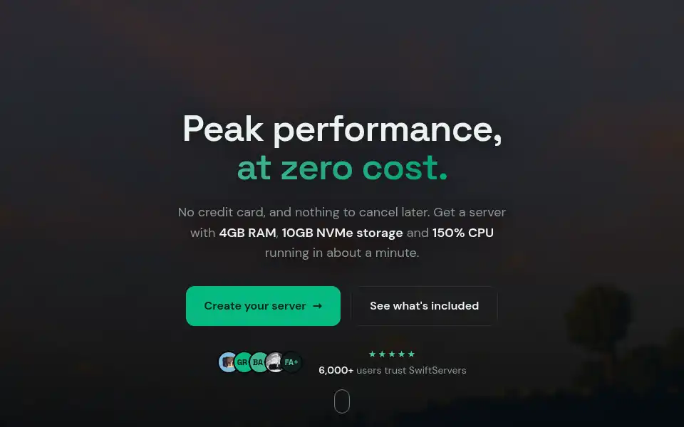 Screenshot of swiftservers.org