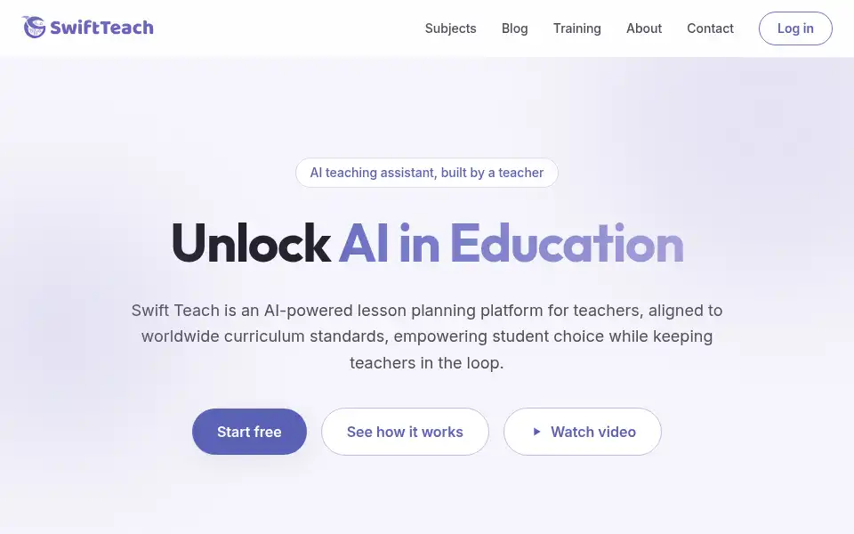 Screenshot of swiftteach.com
