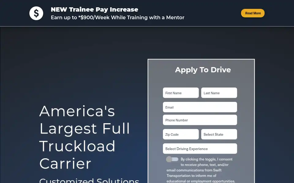 Screenshot of swifttrans.com