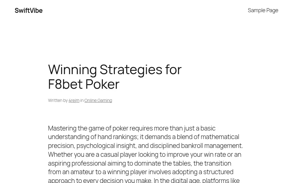 Screenshot of swiftvibe.co.uk
