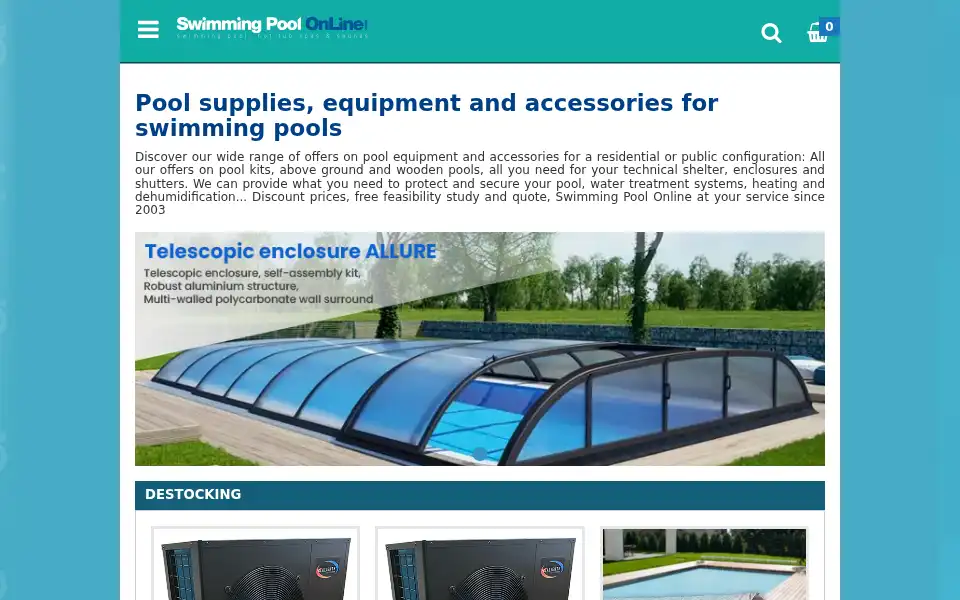 Screenshot of swimming-pool-online.com