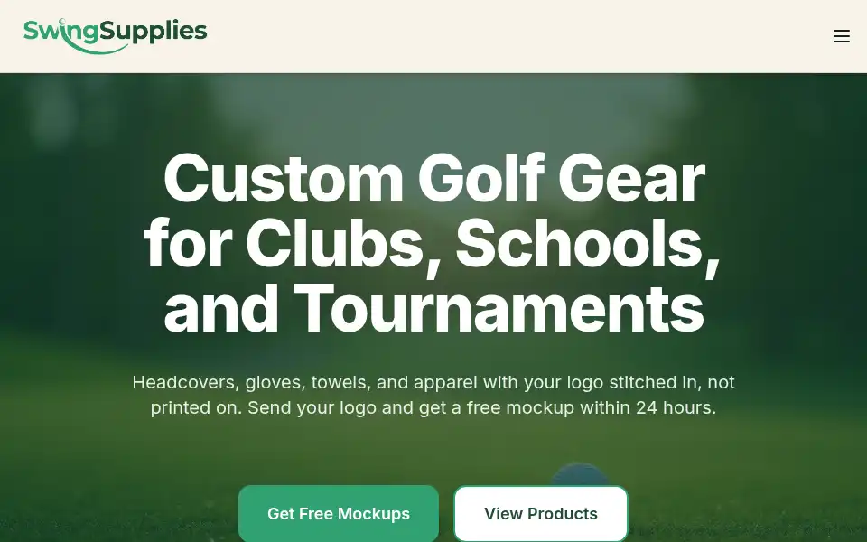 Screenshot of swingsupplies.com