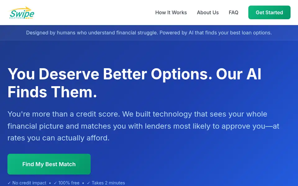 Screenshot of swipesolutions.com