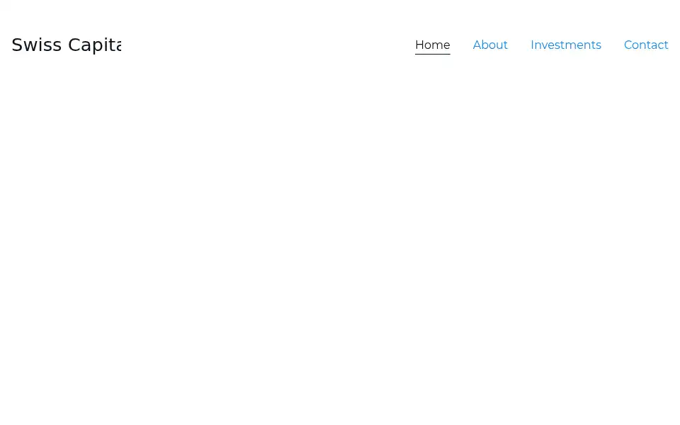 Screenshot of swiscapital.com
