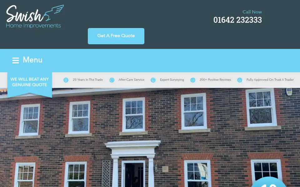 Screenshot of swishhomeimprovements.net