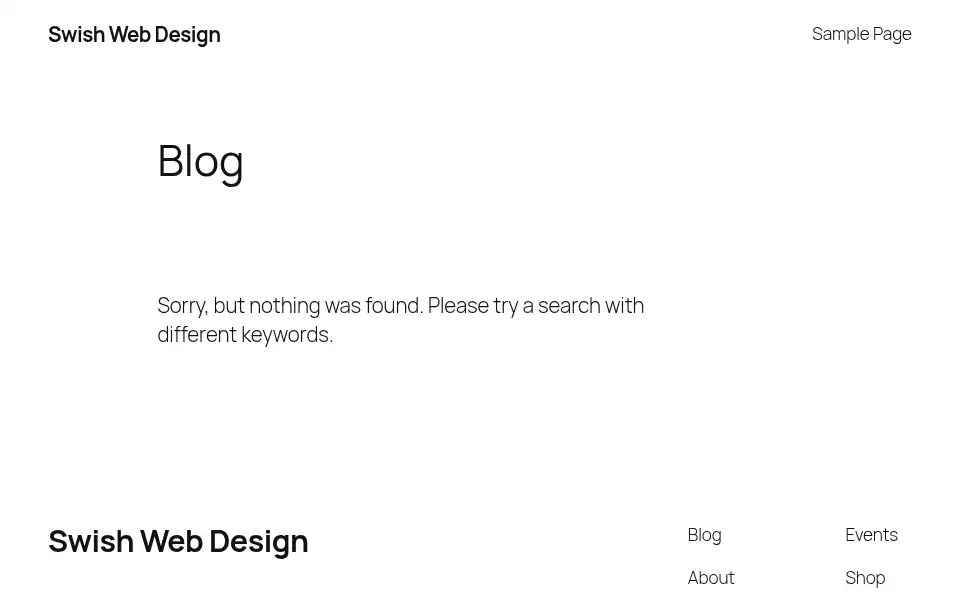 Screenshot of swishwebdesign.co.uk