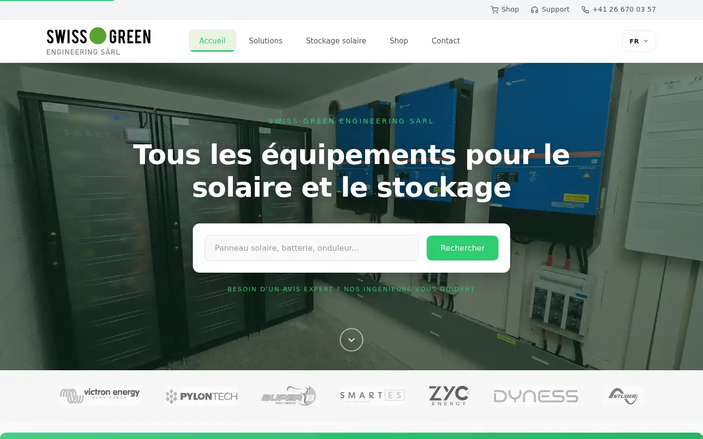Screenshot of swiss-green.ch