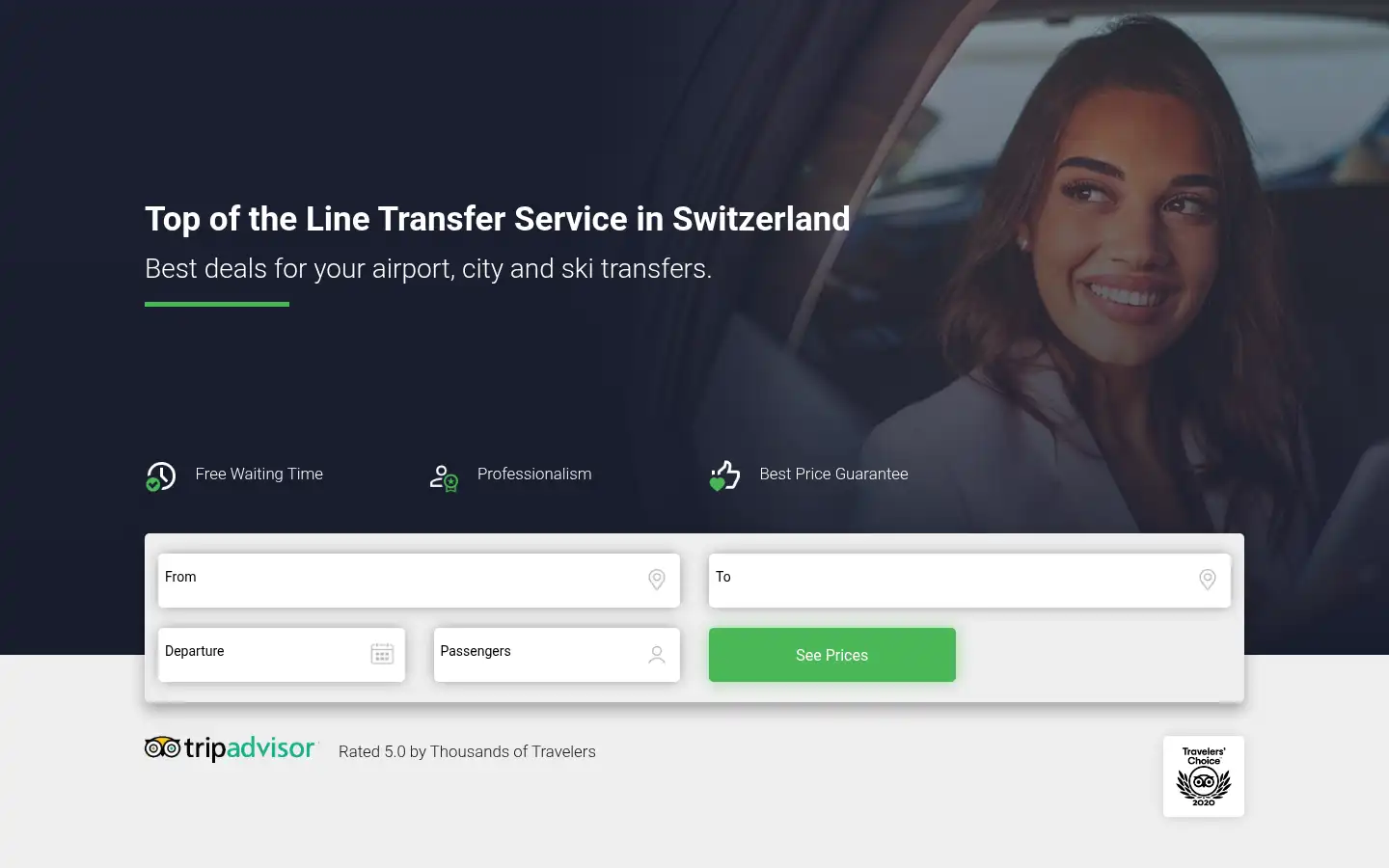 Screenshot of swiss-taxi.com