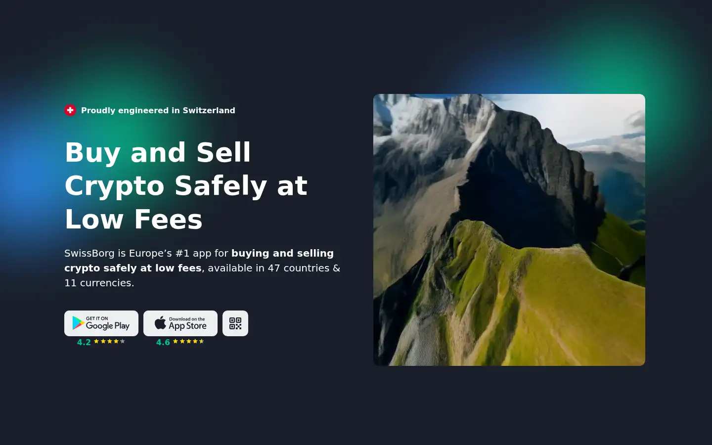 Screenshot of swissborg.com