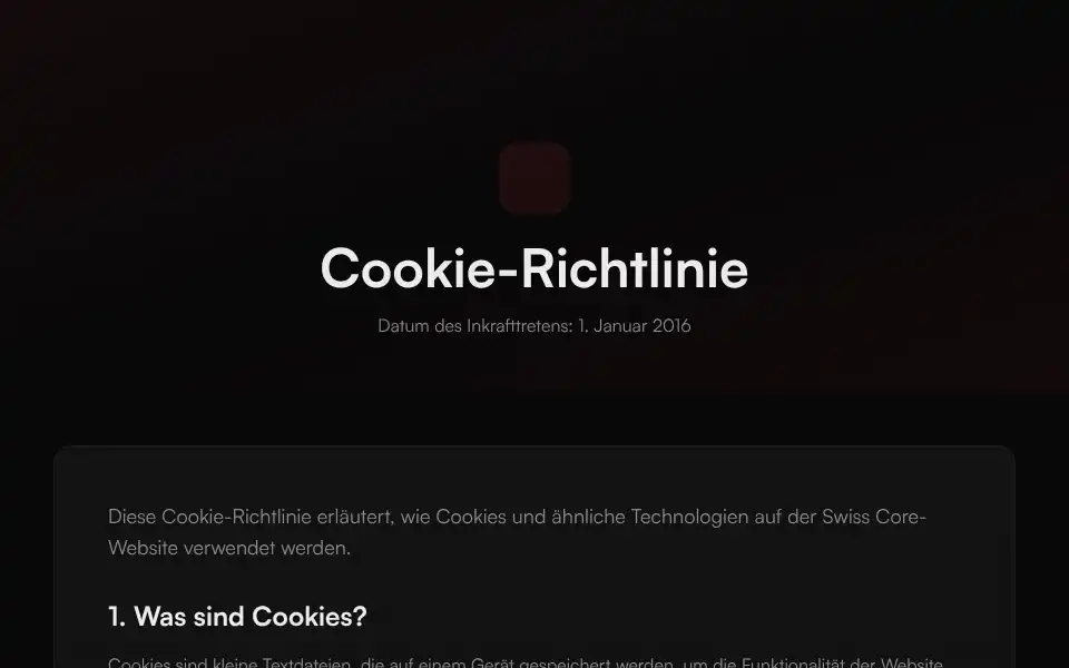 Screenshot of swisscore.net